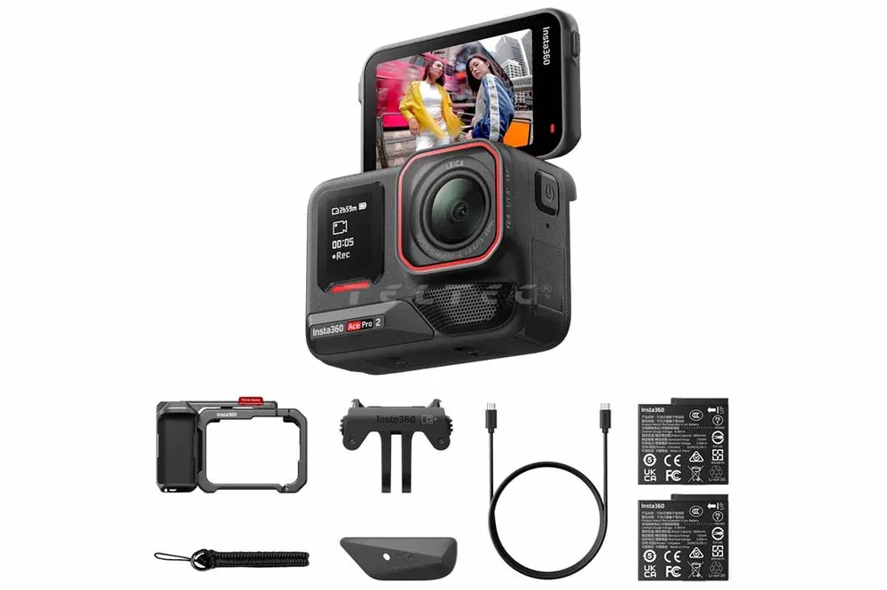 Insta360 Ace Pro 2/Ace Pro Dual Battery Xplorer Bundle (Dark Gray) Kostenloser Rückversand