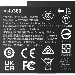 Billig Insta360 Ace Pro 2 Battery 1800mAh
