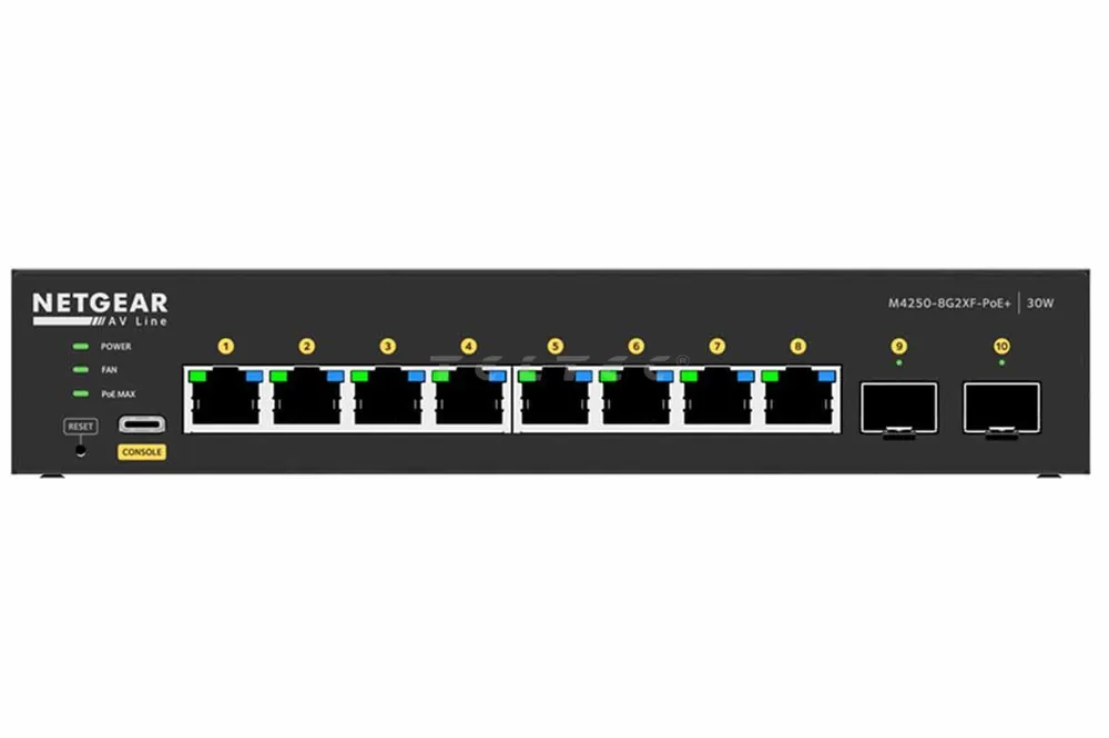 Markenprodukt NETGEAR AV Line M4250-8G2XF-PoE+