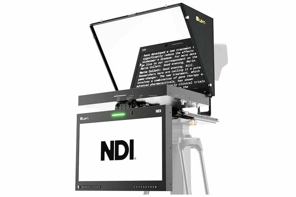 Sichere Zahlung Ikan PT419W-NDI-TMN Aura 19" NDI Teleprompter w/ NDI Talent Monitor