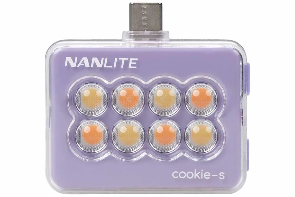 Sonderangebot Nanlite cookie-s Mini-Smartphone-Leuchte (Lavendel, rechteckig)