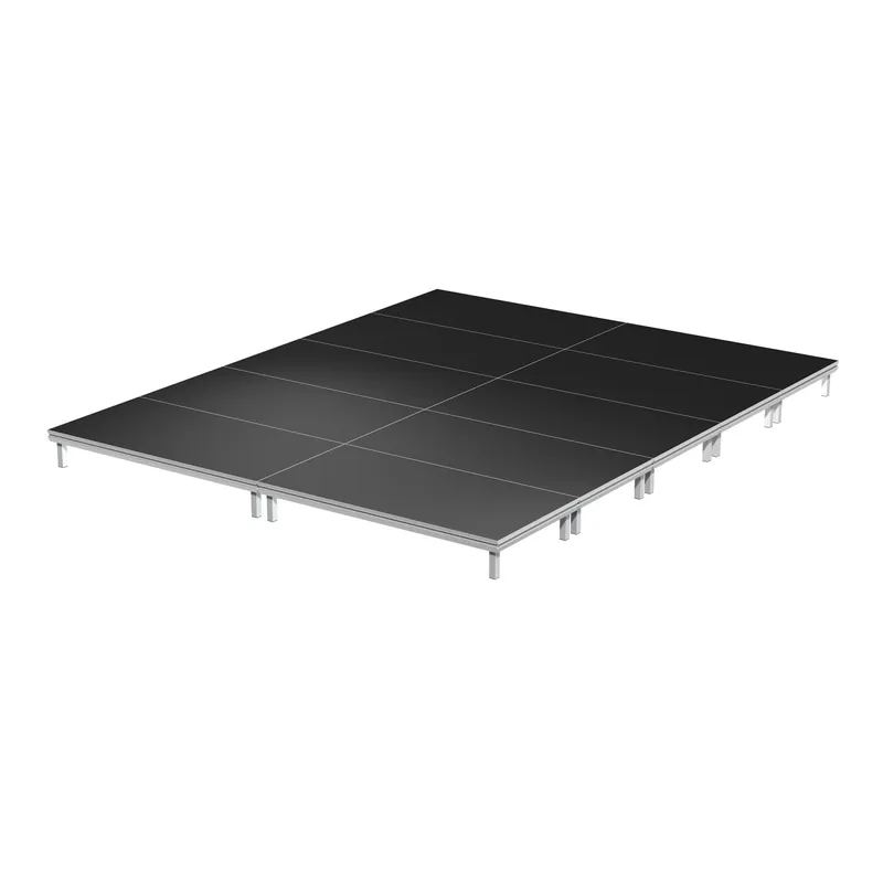 GLOBAL TRUSS Outdoor Eventbühne 4x5m mit Steckfüßen 20cm und Podestklammern Nur Heute