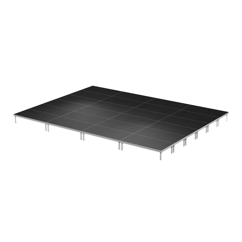 Top-Angebot GLOBAL TRUSS Outdoor Eventbühne 8x6m mit Steckfüßen 40cm und Podestklammern