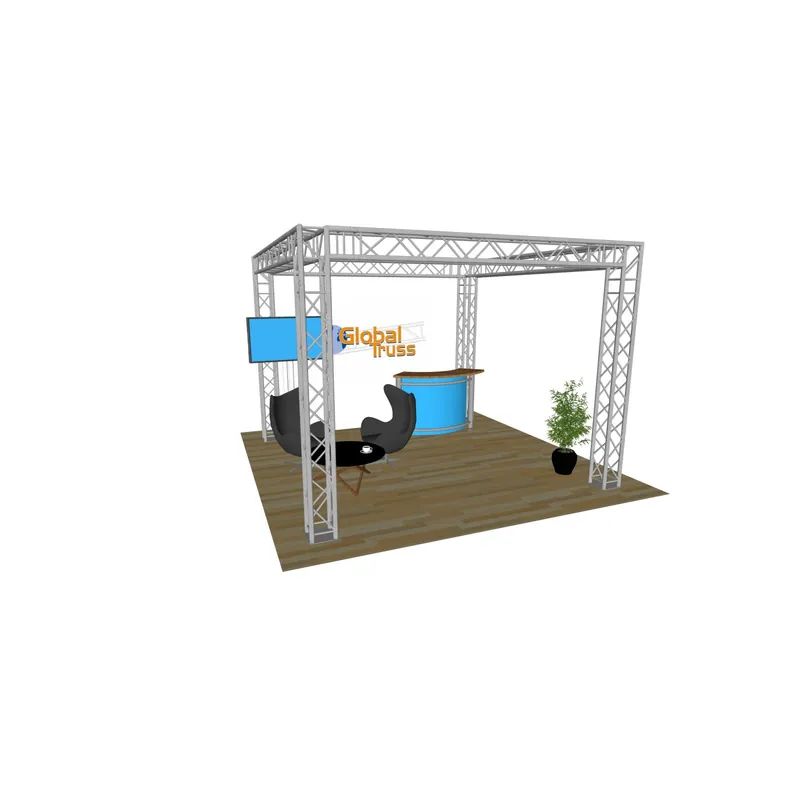 Angebot 4-Punkt GLOBAL TRUSS Traversen Messestand 4m x 4m x 3m