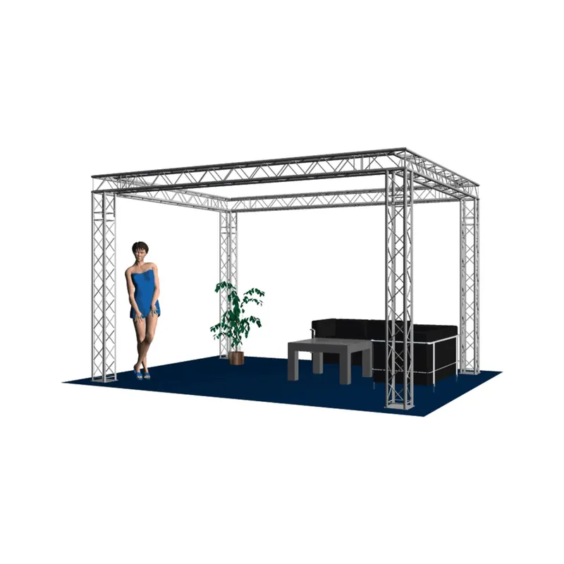 4-Punkt GLOBAL TRUSS Traversen Messestand 7m x 4m x 3m Schnäppchen