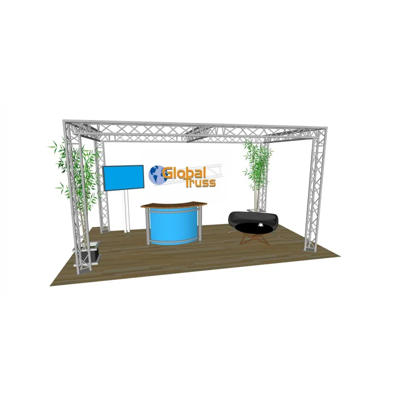 Angebot 3-Punkt GLOBAL TRUSS Traversen Messestand 8m x 4m x 3m - 32qm²