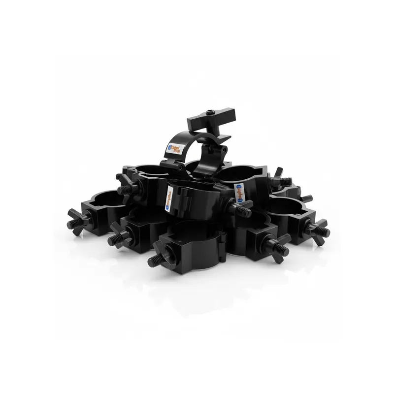 10er Set GLOBAL TRUSS Half Coupler Small Easy 48-51/30/100kg stage black Top-Preis