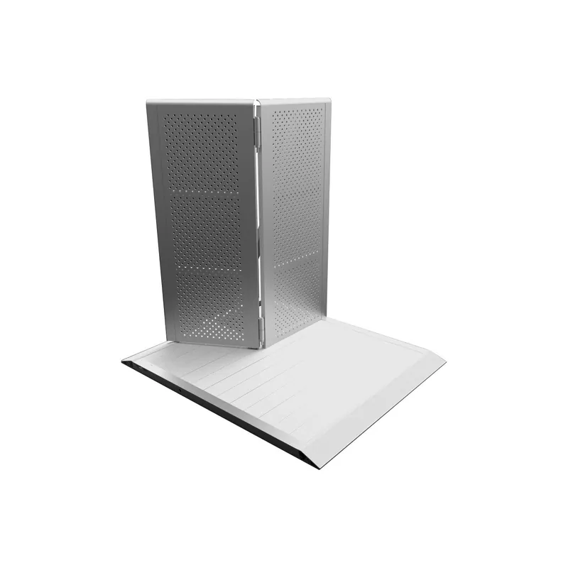 Tego Pro Crash Barrier - gerades Element mit Tür silber Ausverkauf