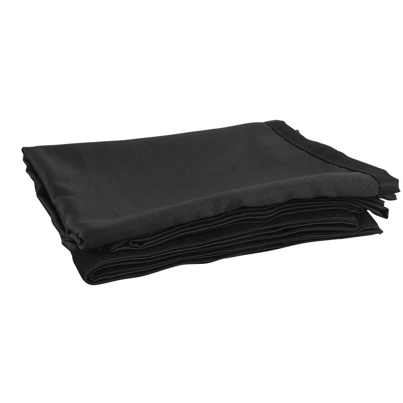 WENTEX P&D Curtain - Medium Gloss Satin, Gefaltet, 300 (B) x 180 (H) cm, 165 g/m2, schwarz Preisknaller