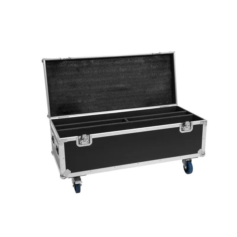 ROADINGER Flightcase 2x Eurolite LED TMH Bar S120 mit Rollen - Truhen-Case mit Lenkrollen Neue Kollektion