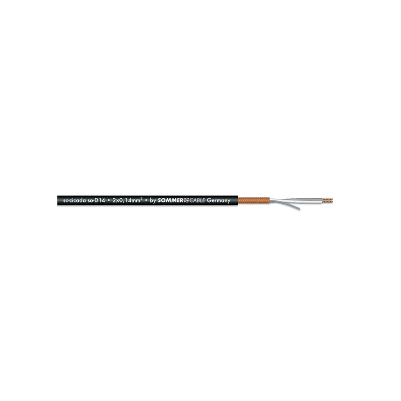 Jetzt Kaufen SOMMER CABLE Mikrofonkabel 2x0,14 100m sw SC-CICADA