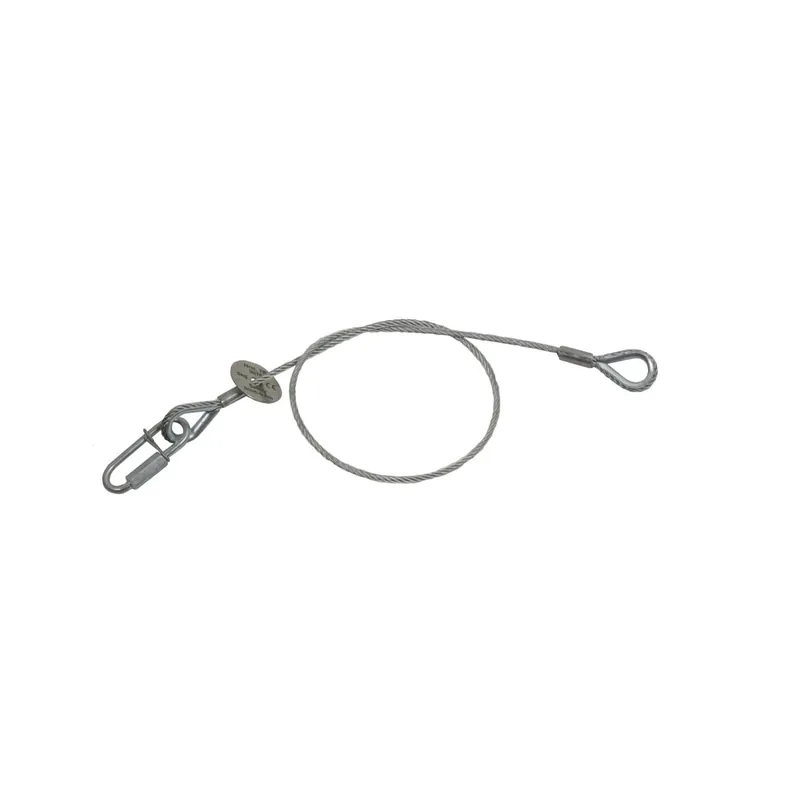 Knallerangebot Stahlseil Safety / Sicherungsseil 60cm x 3mm bis 5kg - MADE IN GERMANY