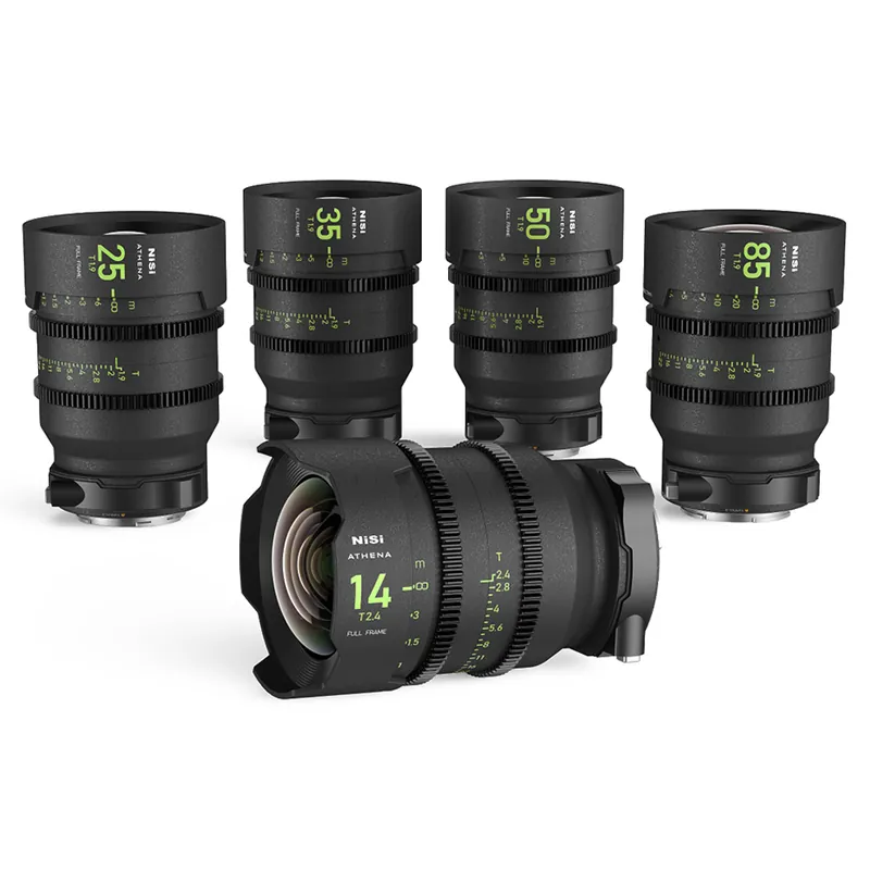 Ausverkauf NiSi - Athena Prime Set 14/25/35/50/85 mm mit Drop-in (E-Mount)