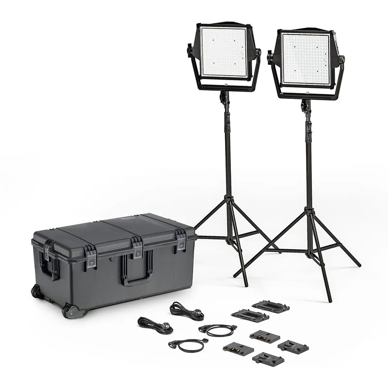 Markenprodukt Litepanels - Astra IP 1x1 Bi-Color Traveler Duo GM+VM Kit