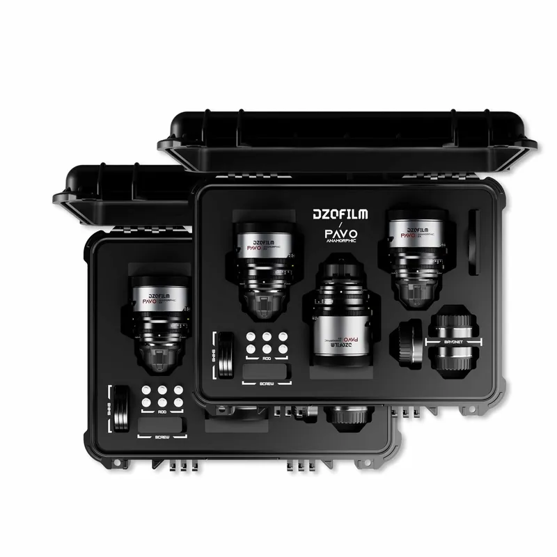 Abverkauf DZOFilm - Pavo 2x Anamorphic 3-Lens Kit (28/32/40/55/75/100 mm T 2.1/T 2.4) (Neutral)