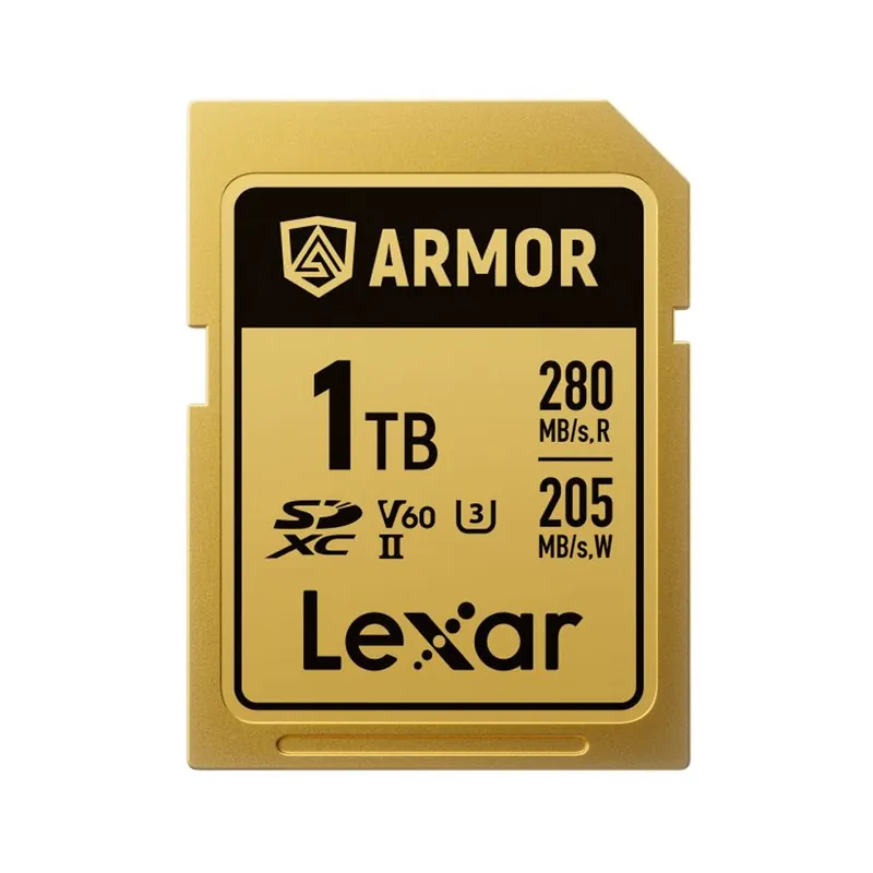 Neuheit Lexar - SDXC Pro Gold Series ARMOR UHS-II 1TB V60 IP68 Stainless Steel R280/W210MB/s