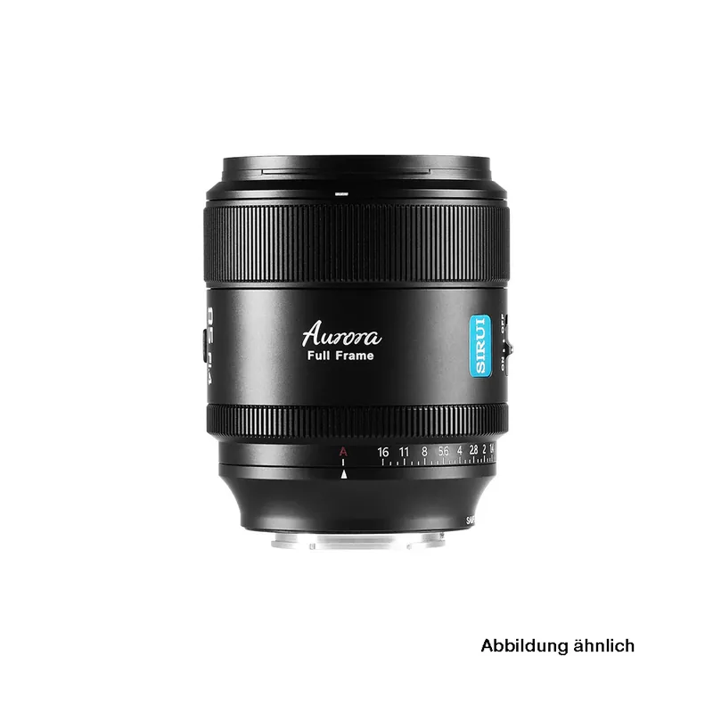 Kostenfreie Lieferung Sirui - Aurora 85mm F1.4 Auto Fokus Vollformat Objektiv spritzwassergeschützt (E Mount, Schwarz)