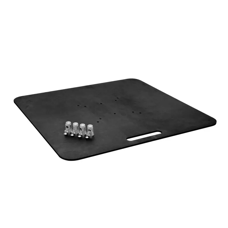 ALUTRUSS Bodenplatte BP-30/M10 80x80 Schwarz Echt