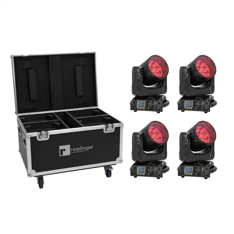 Versand Am Gleichen Tag FUTURELIGHT Set 4x EYE-740 MK2 + Case mit Rollen