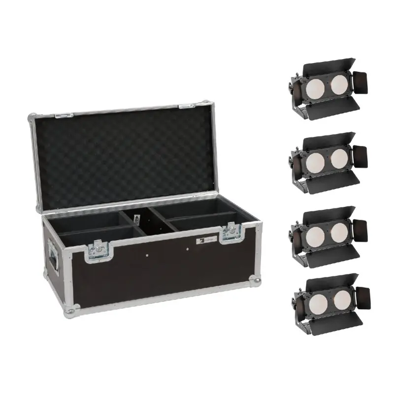 EUROLITE Set 4x LED CBB-2 WW/CW Fairlight + Case Knallerangebot