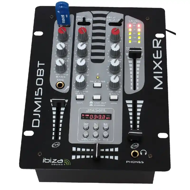 Meistverkauft DJ Komplett Set / Mixer Nebelmaschine LED Licht USB
