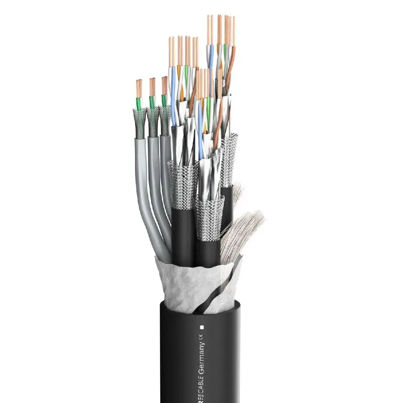 Begrenztes Angebot Sommer Cable SC-Monocat 303; 3 x CAT.7; DMX: 3 x 2 x 0,25 mm²; PVC Ø 18,00 mm; schwarz