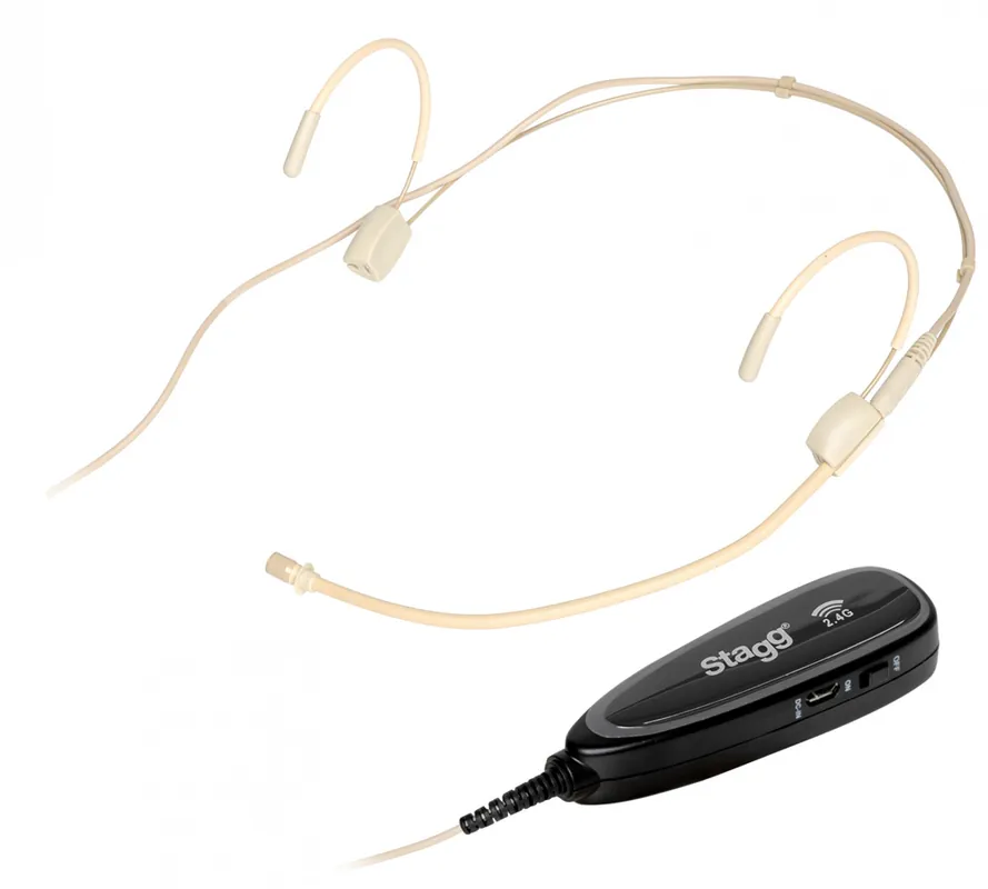 Aktuell STAGG SUW 12H-BE Beige Headset Digitales Drahtlossystem 2,4GHz