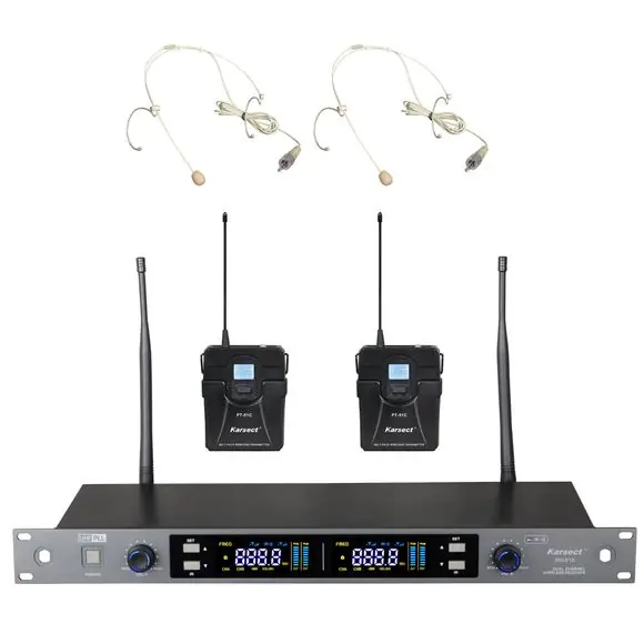 Neuheit KARSECT JRU810-PT51C-HT3A Wireless Headset Drahtloses Doppel