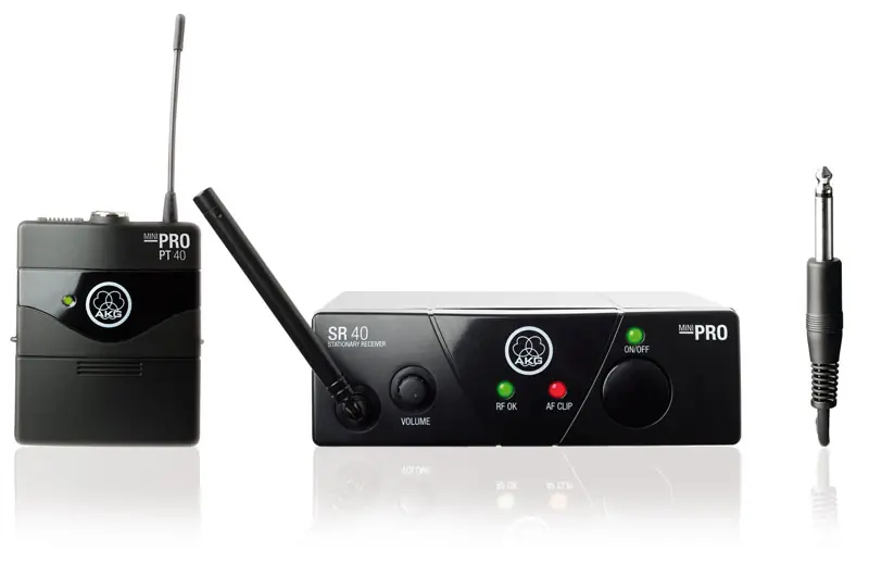 AKG WMS40 Mini Instrumental Set ISM1 UHF-Drahtlossystem (863,100 MHz) Letzte Chance