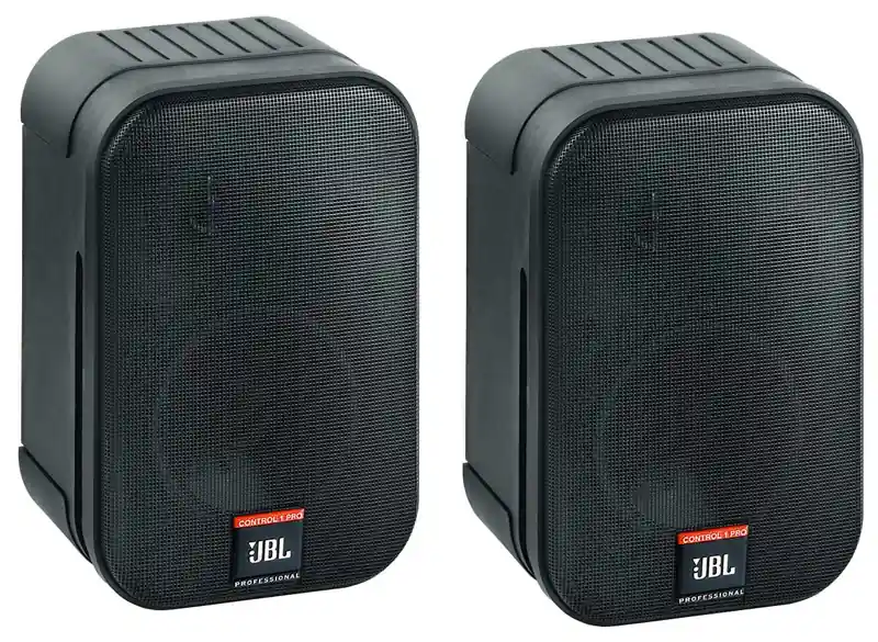 Markenware JBL Control 1 Pro Black (Paar) 150Watt/5,25Zoll Design-Lautsprecher, schwarz