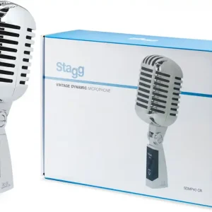 Top-Angebot STAGG SDMP40 CR Dynamisch Vintage Mikrofon (Plastik) inkl. Kabel und Case