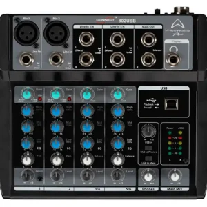 Meistverkauft WHARFEDALE Connect 802 USB Kompaktmischpult