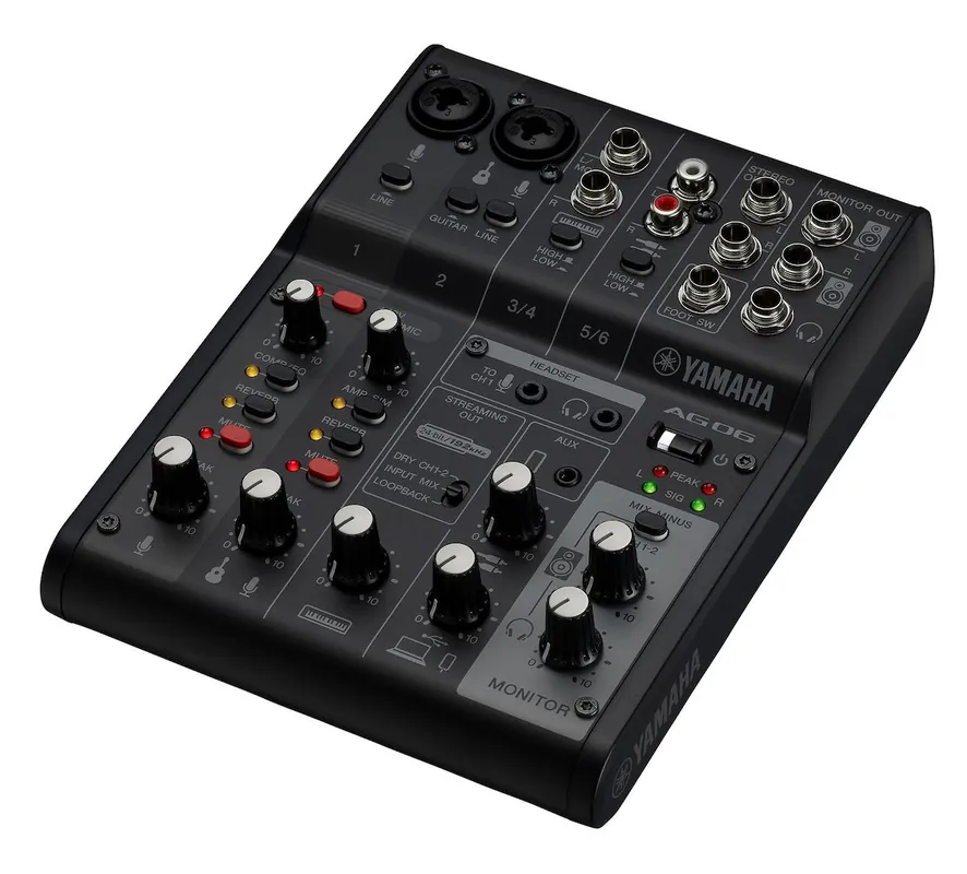 YAMAHA AG06Mk2B USB Mixing Console Audio-Interface und Kompaktmischpult inkl. Cubase Ausverkauf