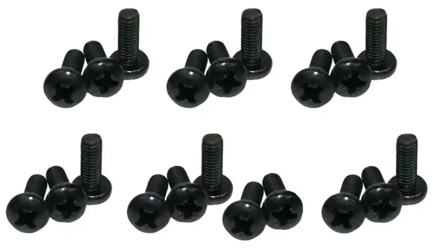 Begrenztes Angebot ADAM HALL 5410 BLK Rackschraube M6x16, schwarz (20 Stück)