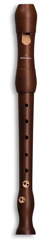 Echt MOLLENHAUER 1042 D Student Sopran c2 barock Birnbaum Blockflöte, dunkel (Doppelloch)