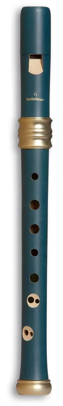 Sonderangebot MOLLENHAUER 4119B Adris Traumflöte Sopran a barock Holz-Blockflöte, Birnbaum blau (Doppelloch)