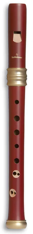 MOLLENHAUER 4119R Adris Traumflöte Sopran a barock Holz-Blockflöte, Birnbaum rot (Doppelloch) Preisreduziert