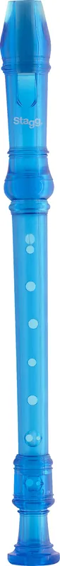 Sale STAGG REC-GER/TBL Sopran deutsch Blockflöte inkl. Tasche, transparent blau