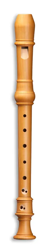 MOLLENHAUER 5107 Denner Sopran c barock Birnbaum-Blockflöte, natur (Doppelloch) Expressversand