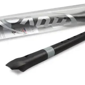 NUVO RG300BK Deutsch Sopran Kunststoff Blockflöte, schwarz-grau (Doppelloch) Preisknaller