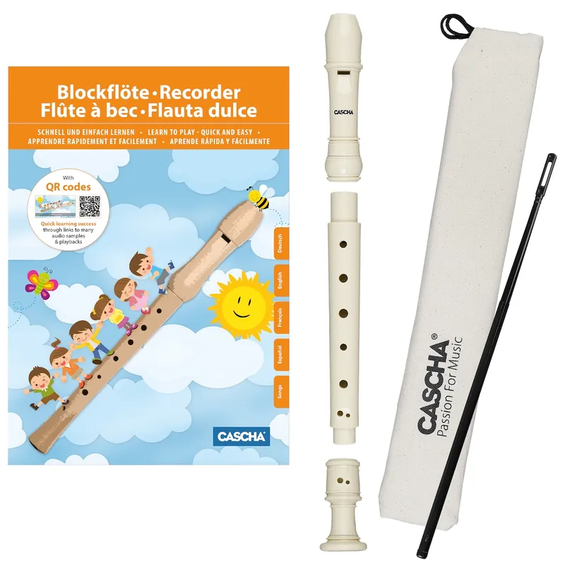 CASCHA HH 1510 Flötenlilli Blockflöten Set barock Heißes Angebot