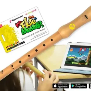 Neuheit VOGGENREITER 1129 Flute Master (App) Flötenset BA Set mit Bergahorn Blockflöte (barock)