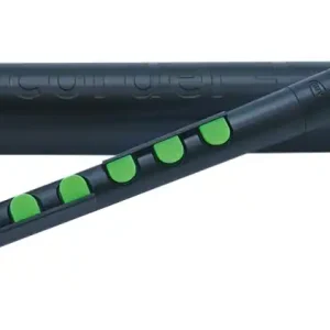 NUVO recorder+ Schwarz-Grün Sopranblockflöte, deutsch Expressversand