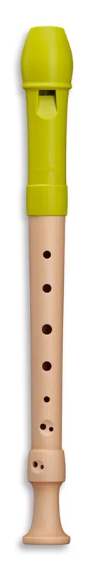 Kostenloser Rückversand MOLLENHAUER 17211 Fipple Lere Sopran c2 deutsch Holz-Kunststoff Blockflöte, apfelgrün (Doppelloch)