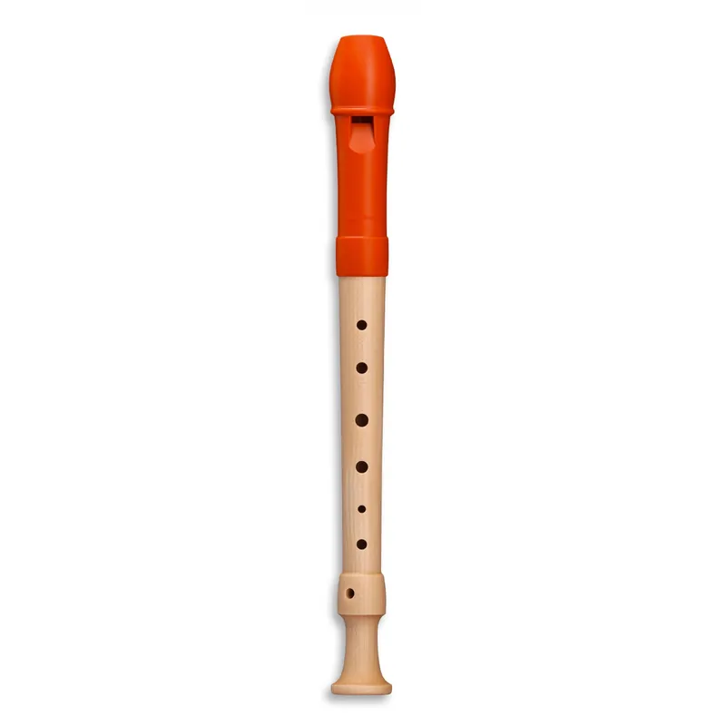 MOLLENHAUER 17314 Fipple Digi Sopran c2 deutsch Holz-Kunststoff Blockflöte, orange (Einzelloch) Top-Angebot