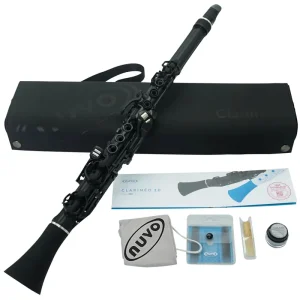NUVO Clarineo 2.0 Black-Black Polymer Klarinette inkl. Zubehör Preis Gesenkt