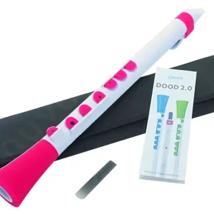 Highlight NUVO DooD 2.0 White-Pink Polymer Klarinette inkl. Blätter, Griffbild, Hülle