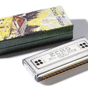 Abverkauf HOHNER Echo Harp 54/64 C/G-Dur Wender Tremolo-Mundharmonika, volkstümlich.