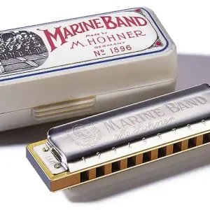 Abverkauf HOHNER Marine Band Classic 20-Stimmen A-Dur Diatonische Mundharmonika. Traditionell bluesig.