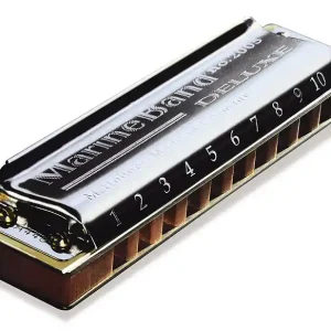 Wochenendangebot HOHNER Marine Band Deluxe 20-Stimmen A-Dur Diatonische Mundharmonika. Traditionell bluesig.